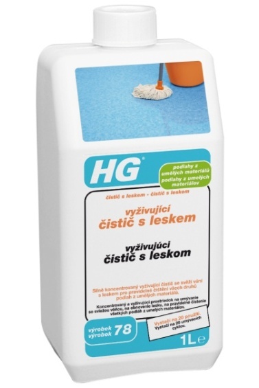 HG vyživující čistič s leskem pro podlahy z umělých materiálů 1l