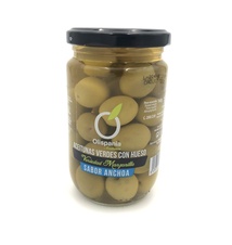 Zelené olivy Olispania Manzanilla s peckou 300 g