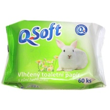 Q-Soft Vlhčený toaletní papír s vůní heřmánku