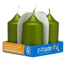 Z-trade Svíčky - zelená 4ks