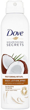 Dove Tělové mléko ve spreji Nourishing Secrets Restoring Ritual Coconut 190 ml