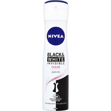 Nivea Sprej antiperspirant Black & White Invisible Clear 150 ml