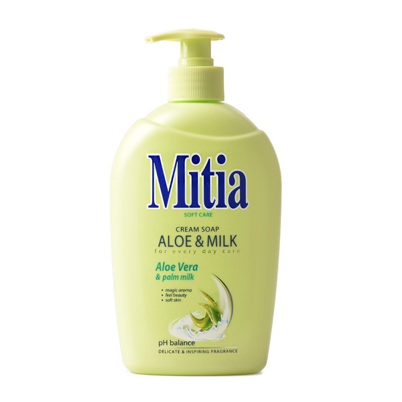Mitia Soft Care Aloe & Milk tekuté mýdlo 500 ml