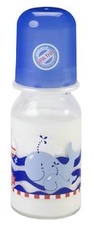 Baby-Nova skleněná kojenecká láhev 125 ml