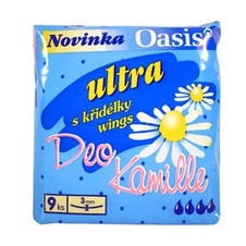 Oasis Deo Kamille Ultra Wings vložky 9 ks