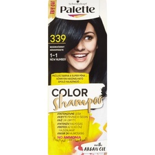 Schwarzkopf Palette Color Shampoo barva na vlasy, Modročerný 1-1 - 339