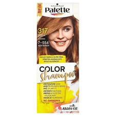 Schwarzkopf Palette Color Shampoo barva na vlasy, Oříškově plavý 7-554 - 317