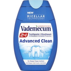Vademecum 2in1 Advanced Clean zubní pasta a ústní voda 75 ml