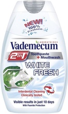 Vademecum 2in1 White Fresh zubní pasta a ústní voda 75 ml 