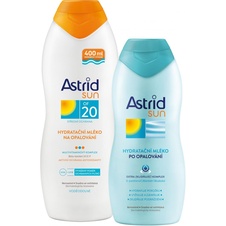 Astrid Sun Duopack hydratační mléko na opalování OF20 400 ml + po opalování 200 ml