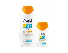 Astrid Sun OF50 Dětské mléko na opalování na obličej i tělo 200 ml + Astrid Sun hydratační mléko OF1