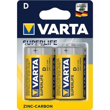 Baterie VARTA Superlife R20/1,5V D, velké mono, 2 ks
