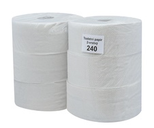 RollPap Jumbo 240, bílá, 2-vrstvé, 215m, 1 ks