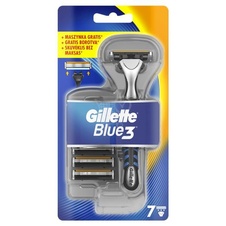 Gillette Blue3 holící strojek + náhradní břity 7 ks