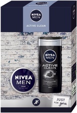 Nivea Men Active Clean sprchový gel 250 ml + krém 75 ml dárková sada