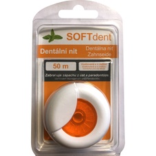 Soft Dent dentální nit s mátou 6 ks