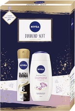 Nivea Diamond Soft antiperspirant deodorant sprej 150 ml + sprchový gel 250 ml dárková sada