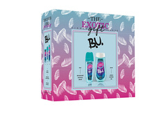 B.U. Hidden Paradise deodorant s rozprašovačem 75 ml + sprchový gel 250 ml pro ženy dárková sada