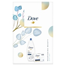 Dove Nourishing Beauty Sprchový gel pro ženy 250 ml + Dove Cream Bar toalet 100 g (dárková sada)