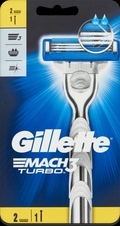 Gillette Mach3 Turbo holící strojek + náhradní břit 2 ks