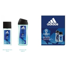 Adidas UEFA Champions League Dare Edition VI deodorant sklo 75ml + sprchový gel 250ml (dárková sada)