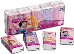 Ooops! kapesníčky Disney Princess 3-vrstvé 10x10ks