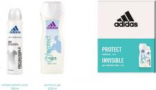 Adidas Pro Invisible Woman antiperspirant deodorant 150ml+ Protect sprchový gel 250ml (dárková sada)