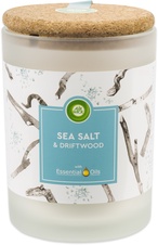 Air Wick Essential Oils svíčka - Mořská sůl & naplavené dřevo185 g