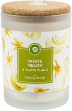 Air Wick Essential Oils svíčka - Bílé melouny 185 g