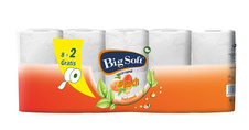 Big Soft Broskev Toaletní papír 8+2ks 2vrstvý