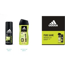 Adidas Pure Game deodorant sprej 150 ml + 3v1 sprchový gel 250 ml (dárková sada)