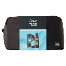 Dove Men+ Care Care Clean sprchový gel 250 ml + antiperspirant sprej 150 ml + šampon 250 ml + taška