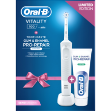 Kartáček Elektrický Oral-B Vitality D100  + Oral-B PRO G&E original 75ml