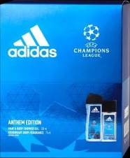 Adidas UEFA Champions League Anthem Edition VII deodorant sklo 75ml + sprchový gel 250ml dárk. sada