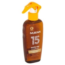 Nubian suchý olej na opalování SPF15 200 ml