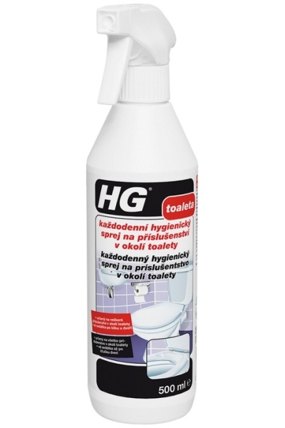 HG každodenní hygienický sprej na příslušenství v okolí toalety 500 ml