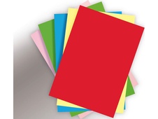 Barevné papíry A4, 80g, 50 ks, 5 barev