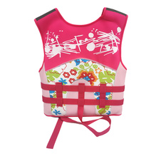 Childrens life jacket pink back