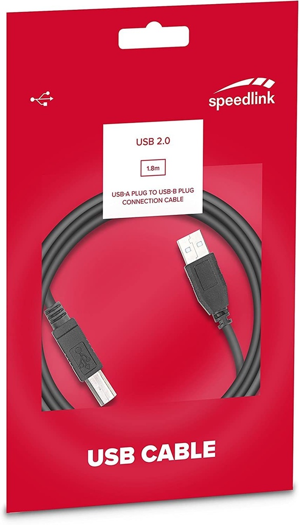 Speedlink USB 2.0 Cable, 1.80m Basic (SL-170201-BK)