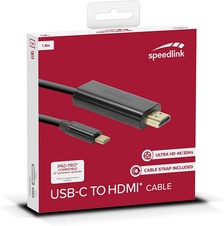 Speedlink USB-C to HDMI cable, 1.8M HQ (SL-180026-BK)