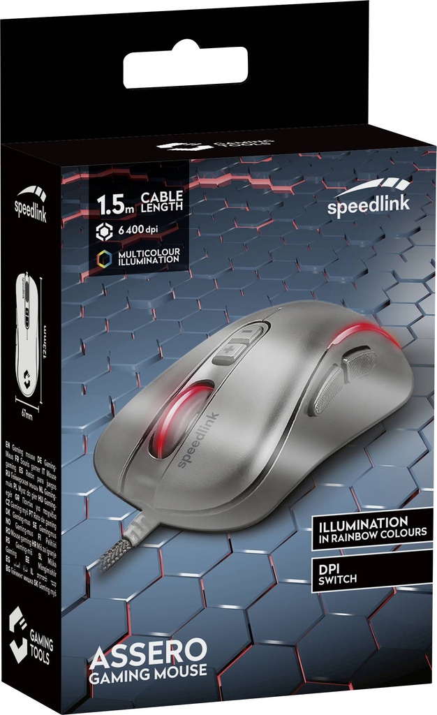 Speedlink ASSERO Gaming Mouse, black (SL-680021-BK)