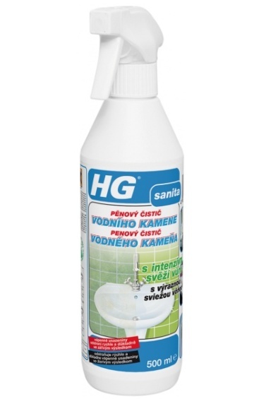 HG pěnový čistič vodního kamene s intenzivní svěží vůní 500 ml