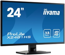 24"LCD iiyama X2481HS-B1,VA, 6ms, HDMI, 3000:1