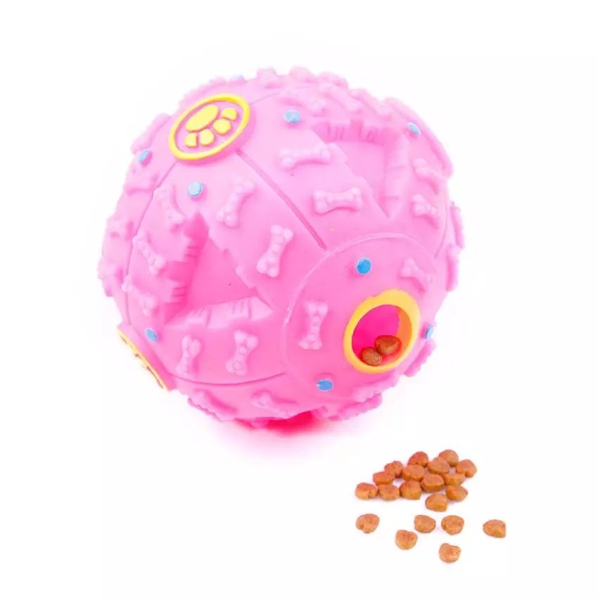 Plastový míček ChewFood Růžový