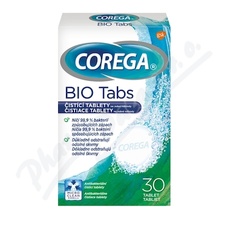 Corega Bio Tabs čistící tablety na zubní náhrady 30ks