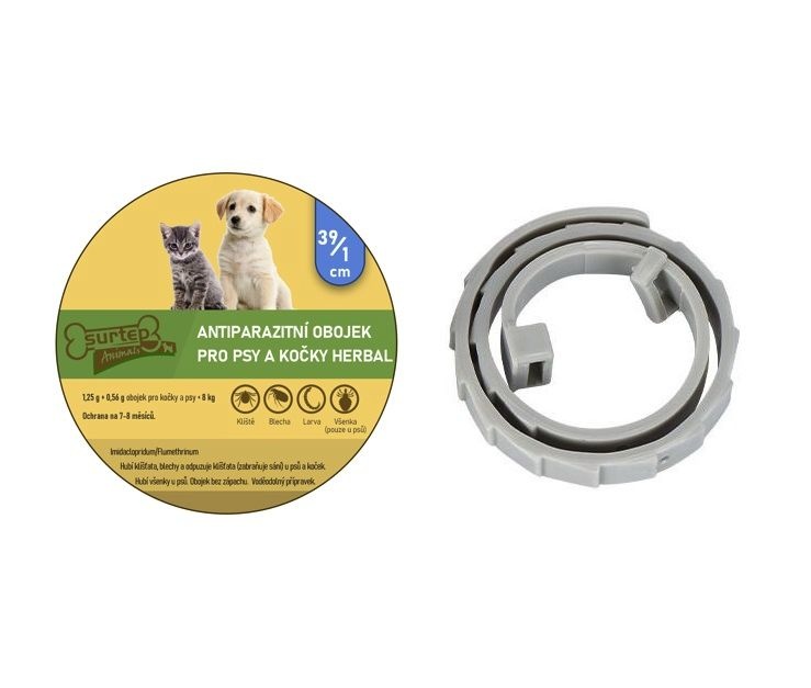 Antiparazitní obojek pro psy a kočky Herbal  39/1cm