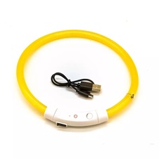 LED světelný obojek USB obvod 20-65 cm
