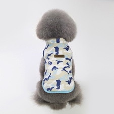 Kabát pro psa - Modrý maskáč