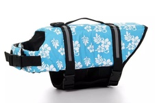 Plovací reflexní vesta pro psa Flower / Modrá