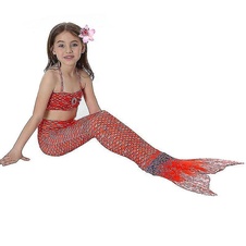 Kostým Mořská Panna Mermaid 3-pack Red Sea